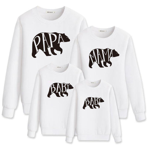 Long-sleeved parent-child sweater
